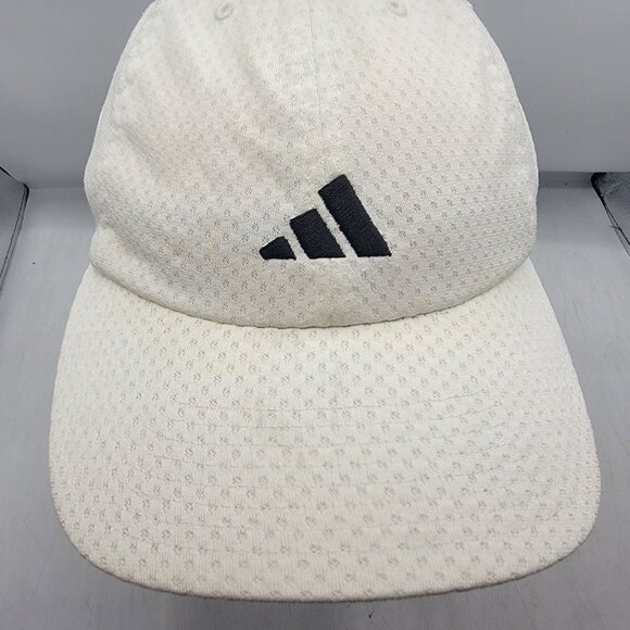 Adidas Unisex White Mesh Baseball Hat Cap Casual Outdoors Lightweight - Picture 5 of 10